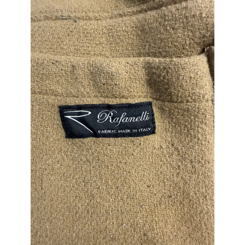 Vintage Abercrombie & Fitch HOODED Camel Color Topcoat Sz S - Fabric made Italy - Picture 8 of 11